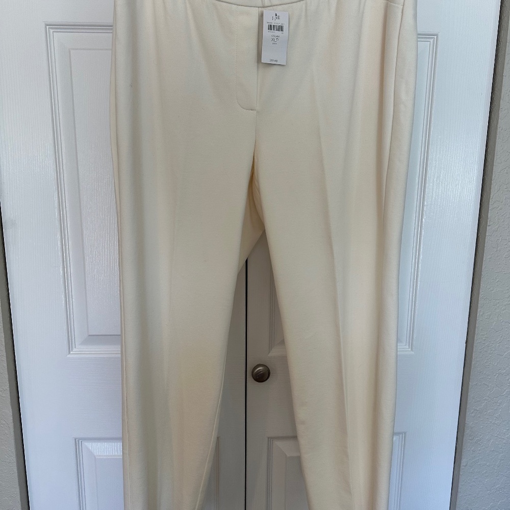 J.Jill Ponte Pants XL Petite - Cream